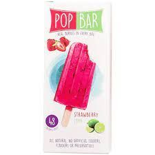 Wholesome Pop Bar Strawberry Lime 80g