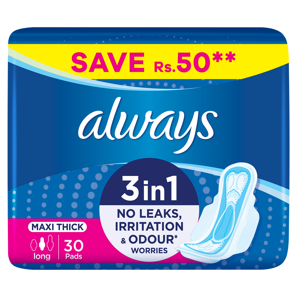 Always Pads Thicks Maxi Trio 1 Packet