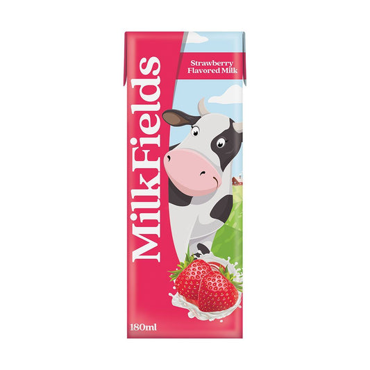 Milk Fields Flavored Milk Strawberry 180ml