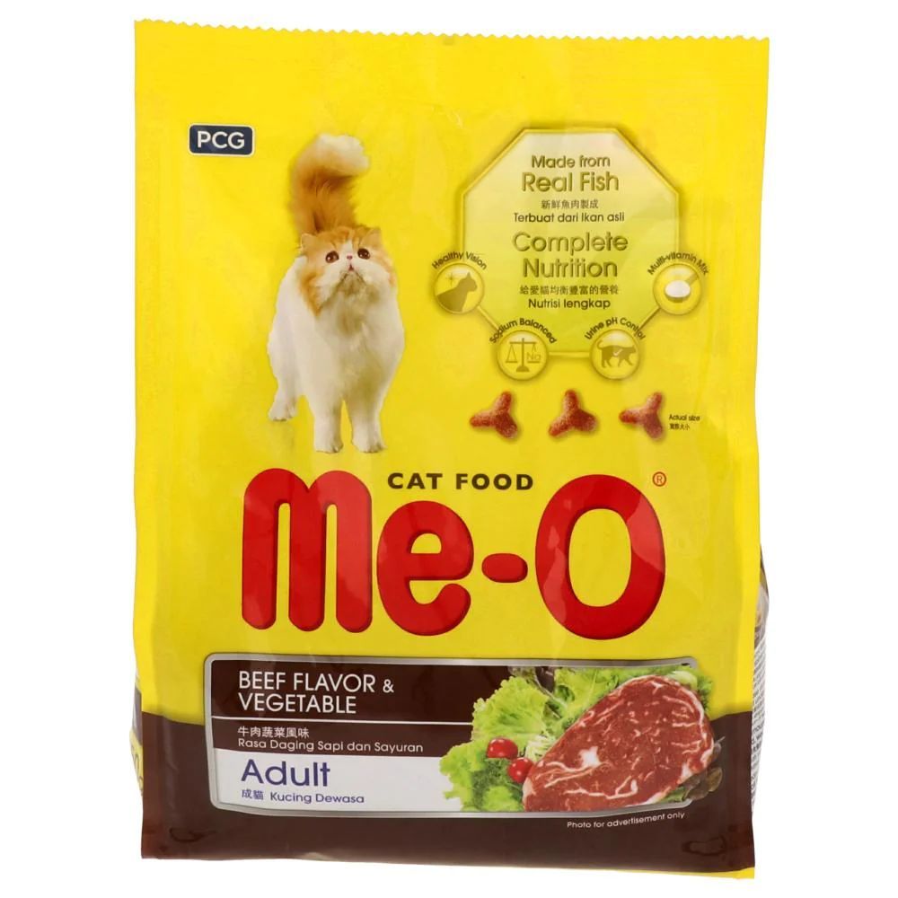 Me-O Cat Food Adult Beef and Vegetable 450g