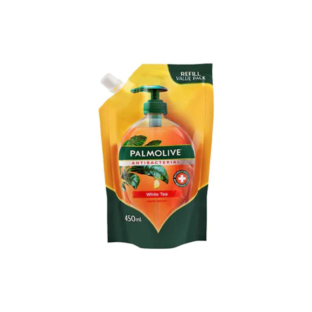 Palmolive Antibacterial White Tea Liquid Hand Wash Pouch Refill 450ml