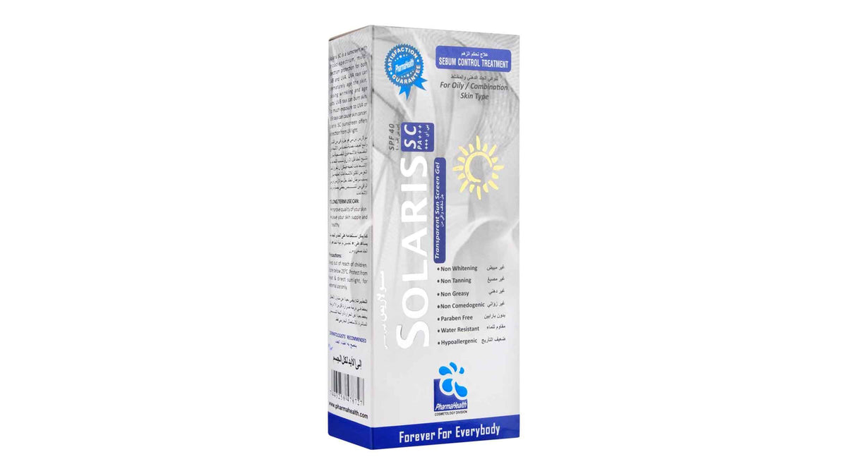 Solaris SC SPF-40 Transparent Sun Screen Gel 45ml