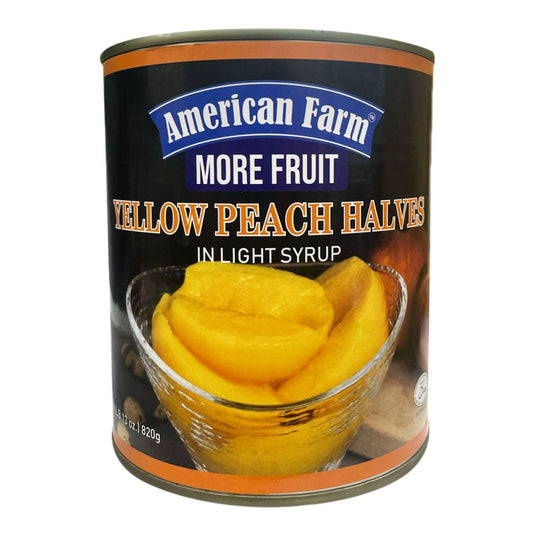 American Farm Yellow Peach Halves 820g
