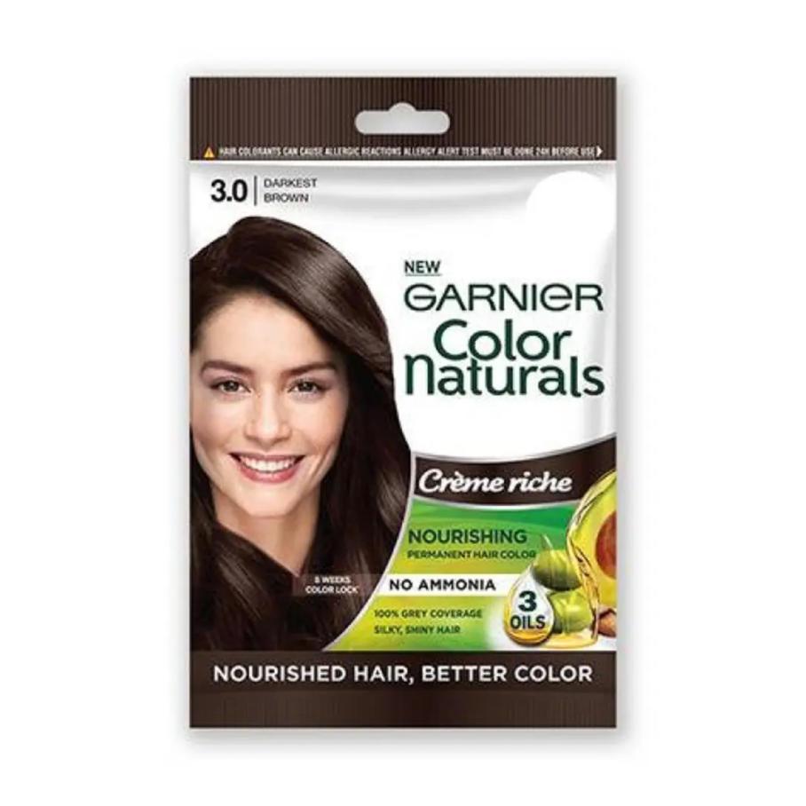 Garnier Color Naturals Sachet Shade Darkest Brown 140ml