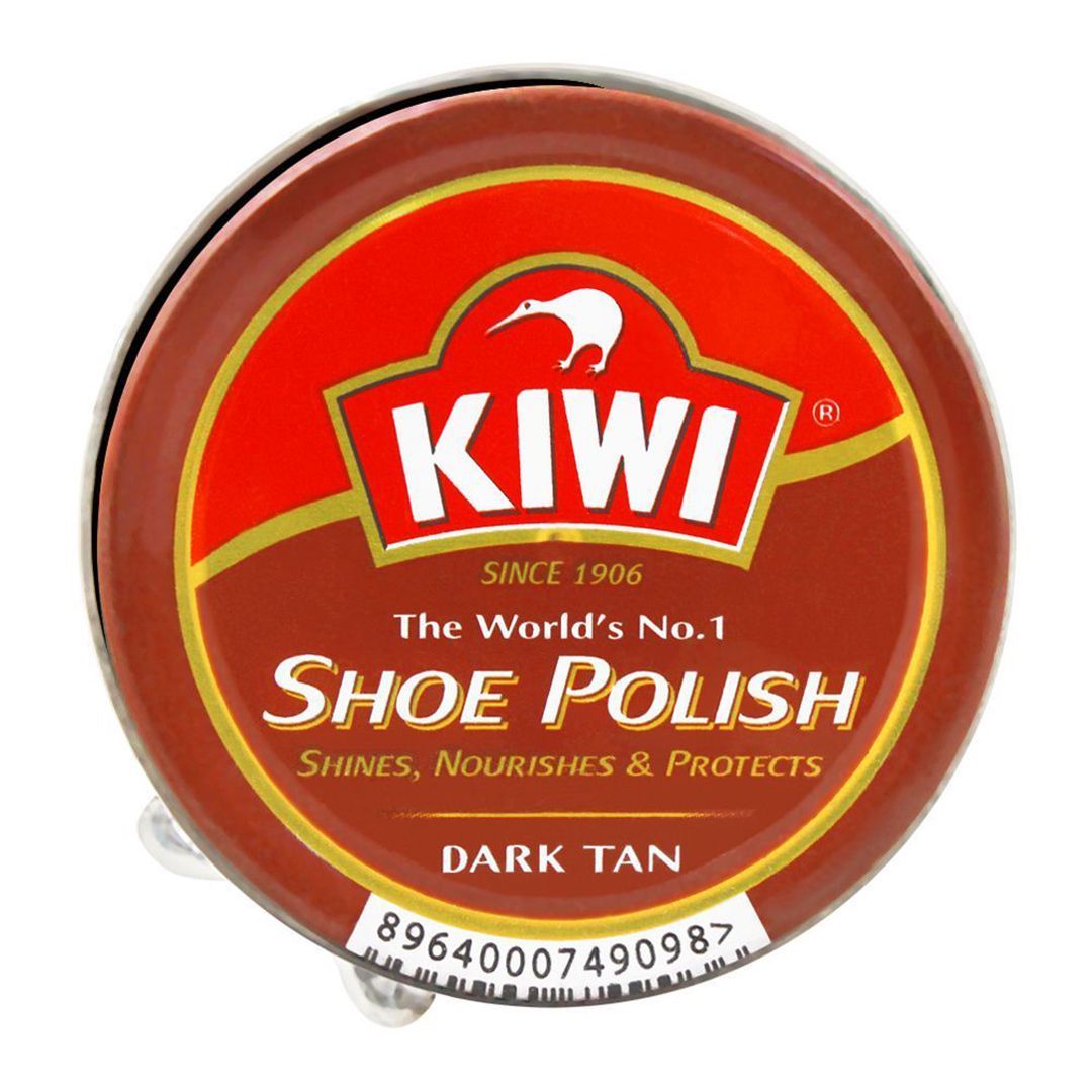 Kiwi Dark Tan Shoe Polish 45ml