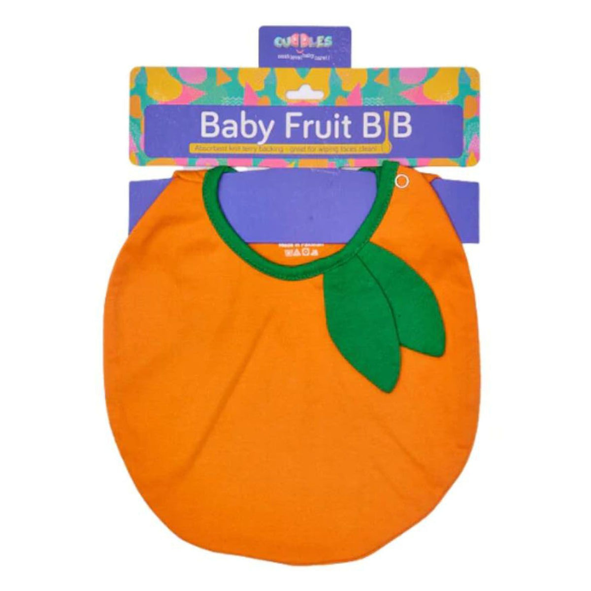 Cuddles Baby Fruit Bib Orange 1 Unit
