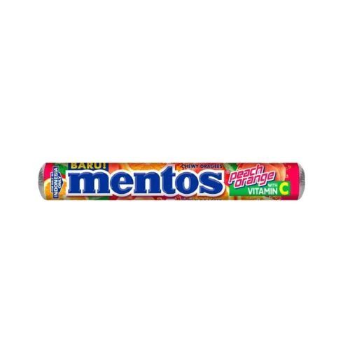 Mentos Chewy Dragees Peach Orange Roll 29g