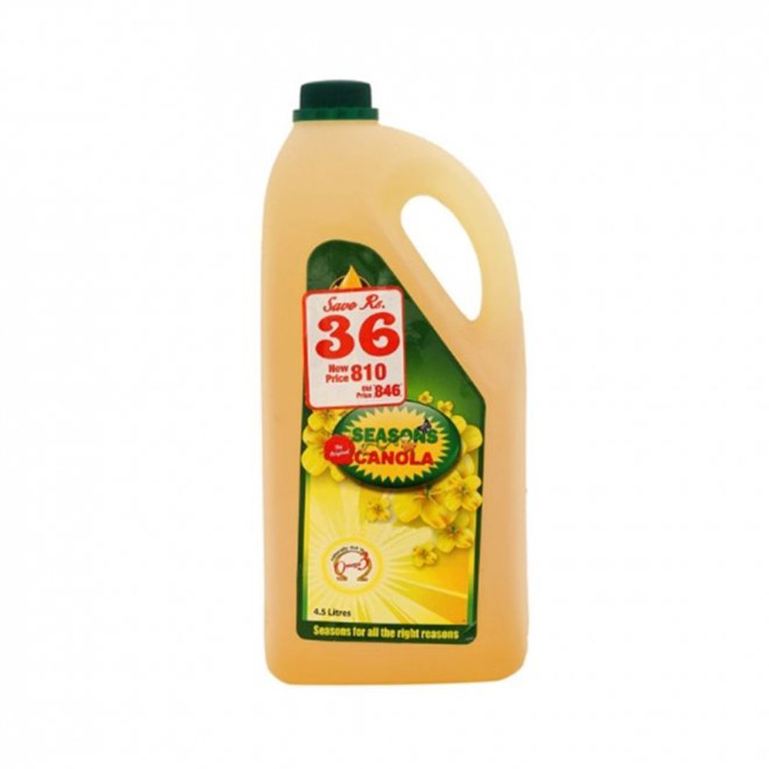Seasons Canola Oil Bottle 4.5L