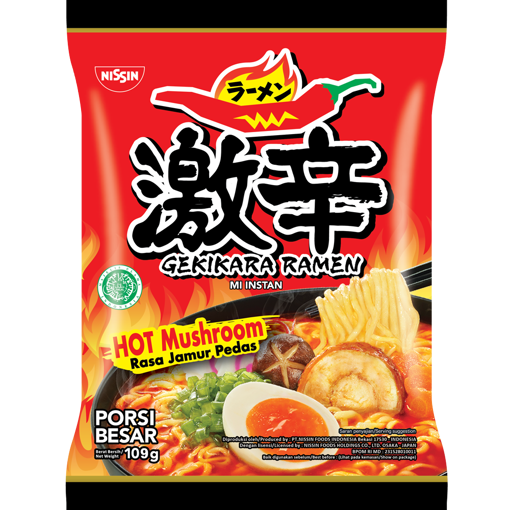 Nissin Ramen Hot Mushroom Noodles 109g
