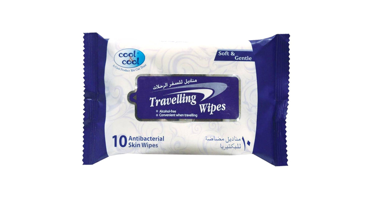 Cool & Cool Travelling Wipes 10 Pieces