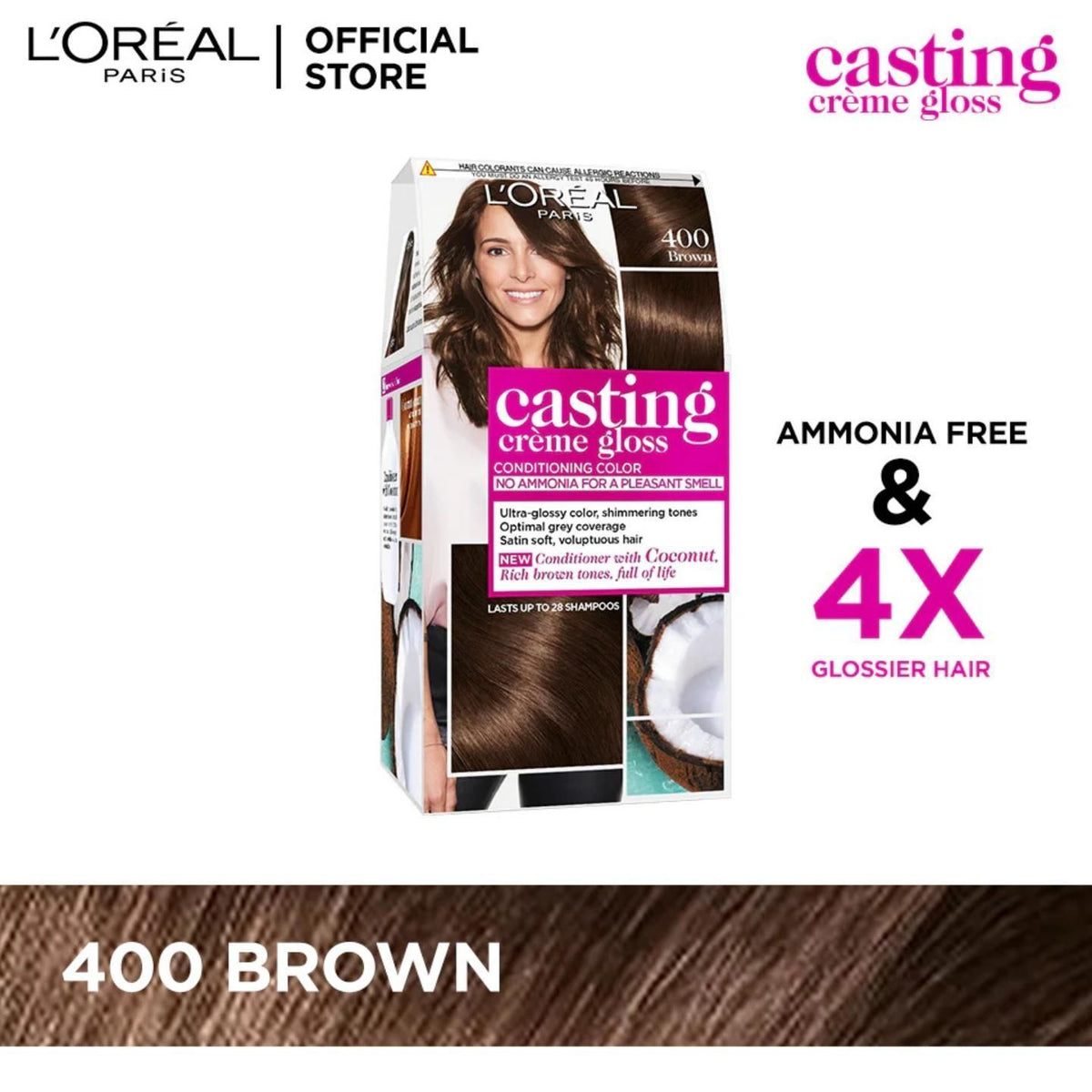 L'Oreal Paris Casting Hair Color00 Brown (287937) 1 Unit