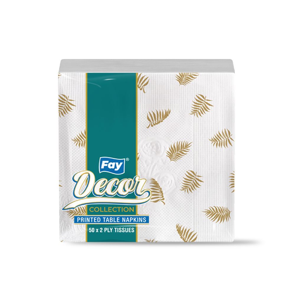 Fay Printed Tissue Table Napkins 50 Piece Pack