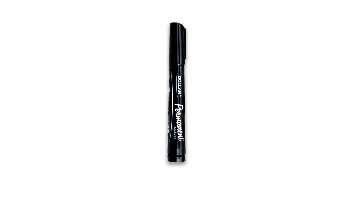 Dollar Permanent Marker Black 1 Piece