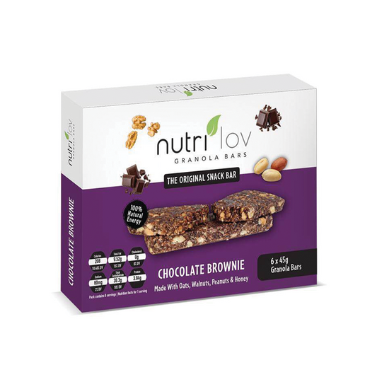 Nutrilov Chocolate Brownie Granola Bar (6 Pieces) 270g