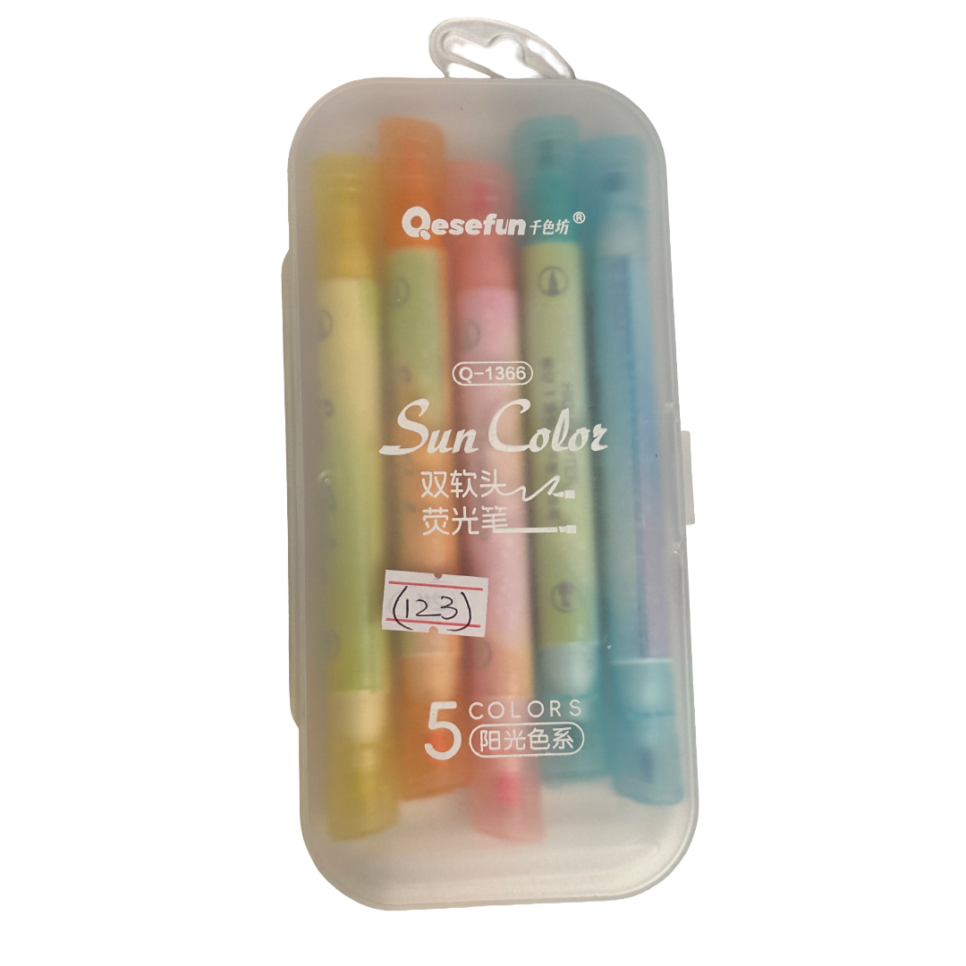 Sun Color Highlighter Pen Set