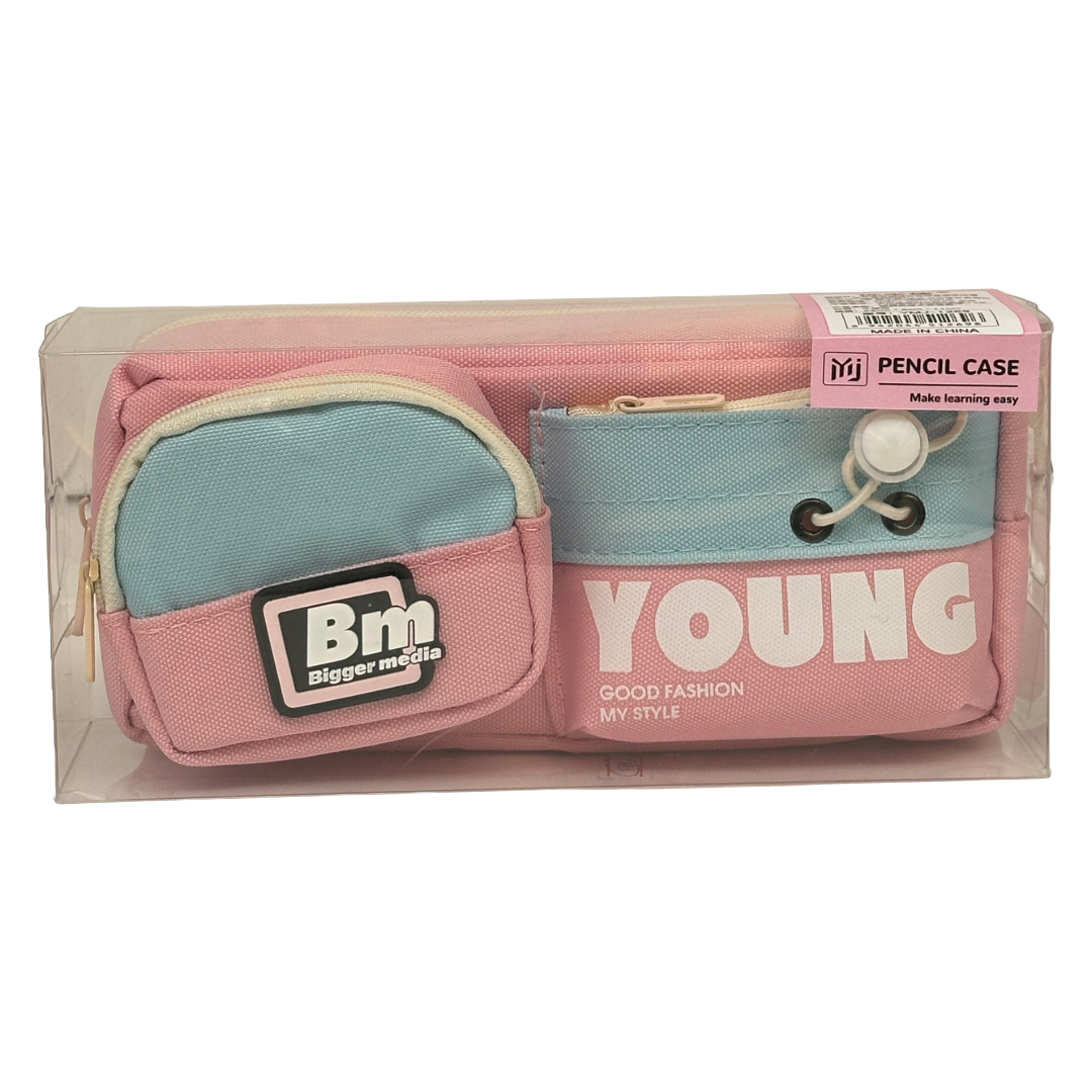 Pink Plastic Pencil Box