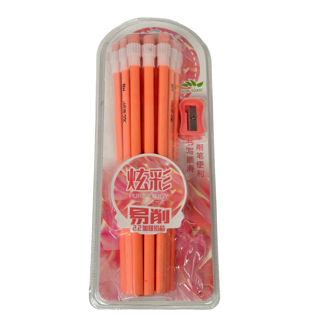 Black Wooden Pencils Pack of 10