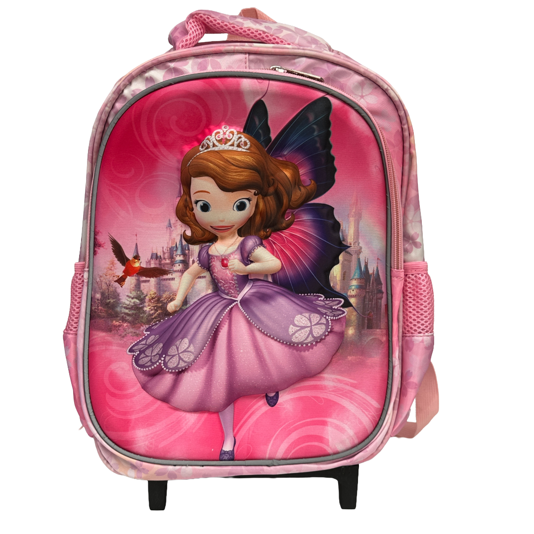Girls Wheeled School Backpack Large