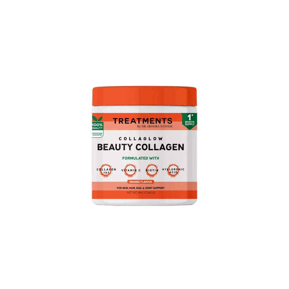 Treatments Collaglow Beauty Collagen Orange Flavour For Skin, Nail & Joint Support 240g