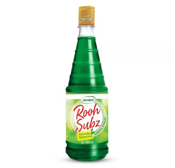 Hamdard Rooh Afza Green Syrup 800ml