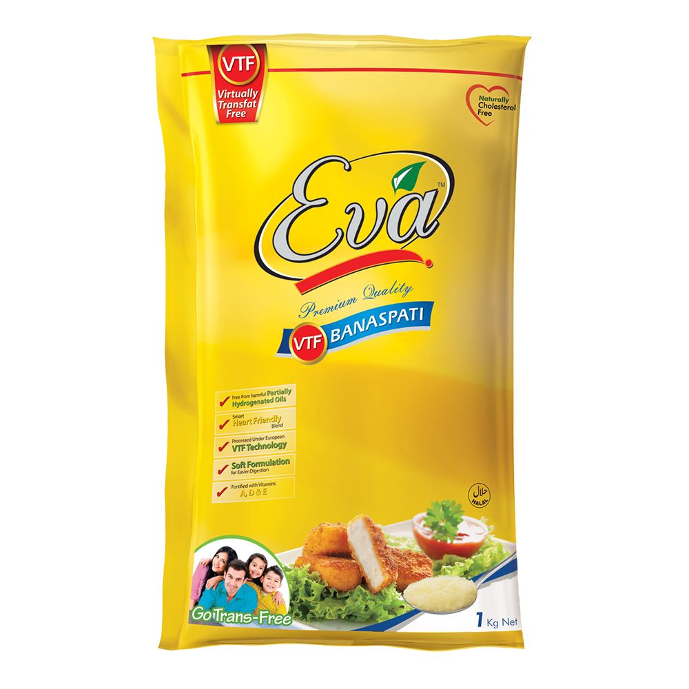 Eva VTF Banaspati Ghee 1 Litre Poly Pack